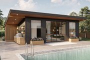 Modern Style House Plan - 0 Beds 1 Baths 600 Sq/Ft Plan #455-648 Exterior 