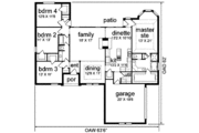 Traditional Style House Plan - 4 Beds 2 Baths 2160 Sq/Ft Plan #84-134 