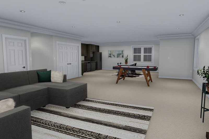 Architectural House Design - Interior - Family Room for Ranch House Plan #1060-12 - 5 bed, 3.5 bath