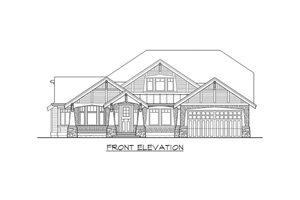 Exterior - Other Elevation for Craftsman House Plan #132-202 - 4 bed, 3 bath