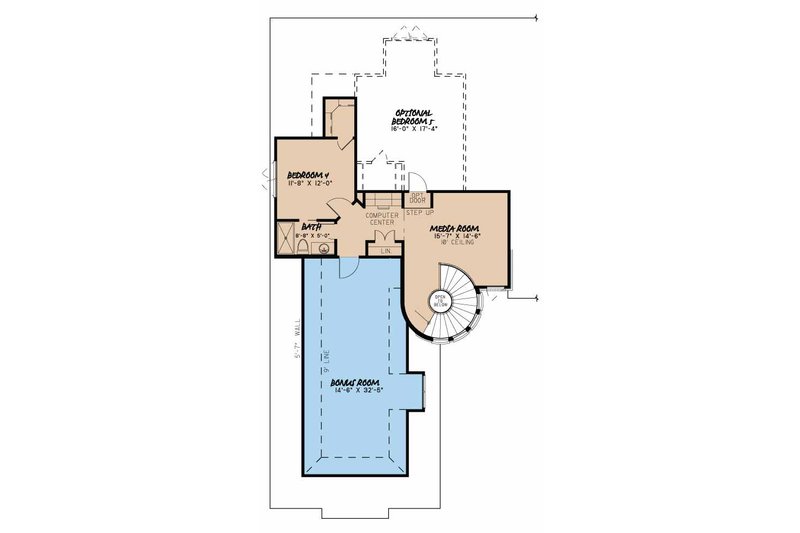House Plan Design - Floor Plan - Upper Floor for European House Plan #17-3372 - 4 bed, 3.5 bath