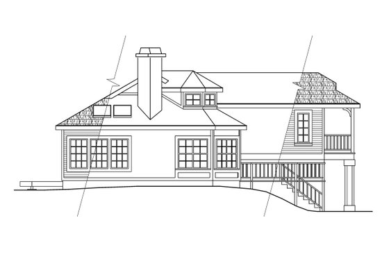 Exterior - Other Elevation for Contemporary House Plan #124-261 - 2 bed, 2 bath