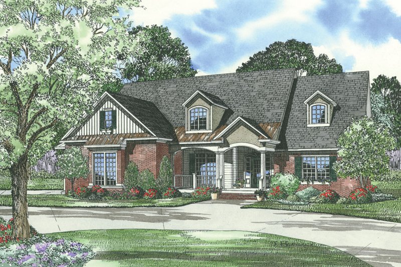 Dream House Plan - Traditional Exterior - Front Elevation Plan #17-520