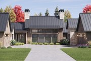 Modern Style House Plan - 4 Beds 4.5 Baths 4944 Sq/Ft Plan #1096-172 Exterior 