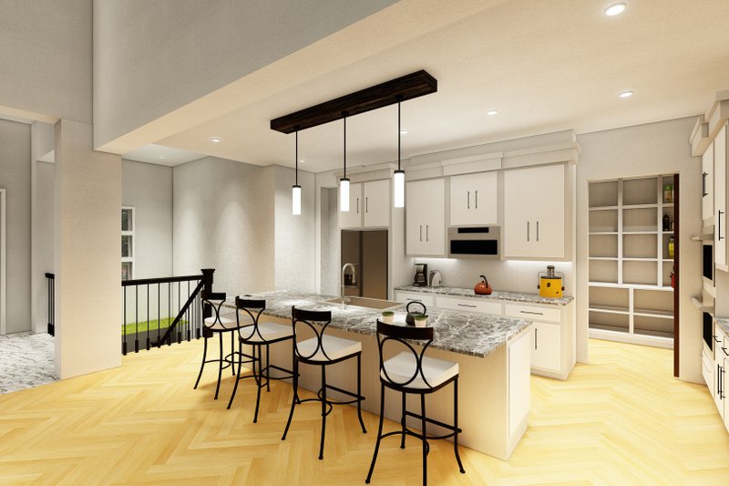 Architectural House Design - Interior - Kitchen for Ranch House Plan #1122-19 - 2 bed, 2 bath