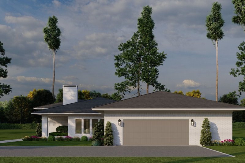 Home Plan - Exterior - Other Elevation for Prairie House Plan #923-405 - 4 bed, 2.5 bath