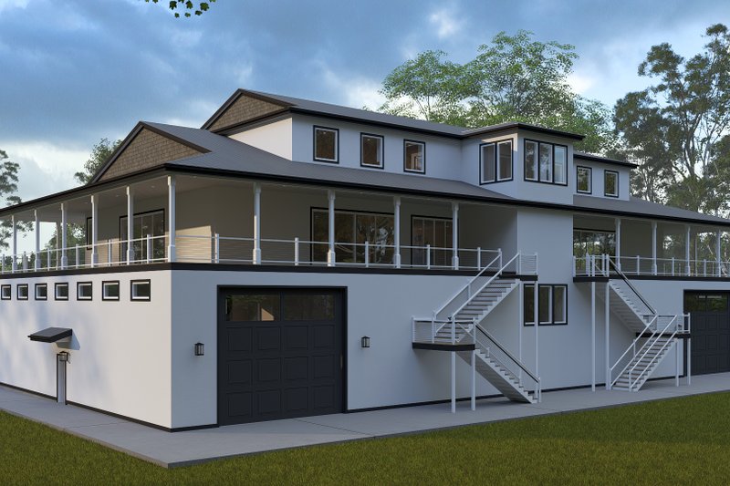 Home Plan - Exterior - Rear Elevation 1 for Barndominium House Plan #1060-391 - 2 bed, 2.5 bath
