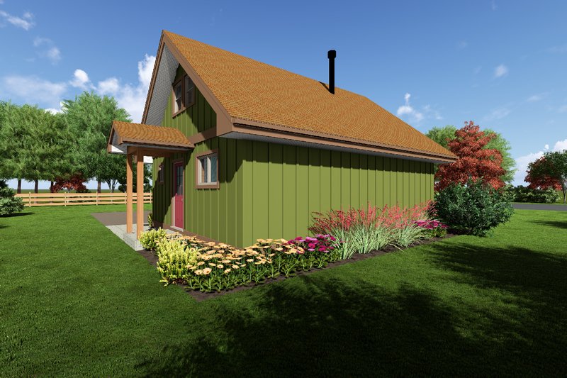 Dream House Plan - Exterior - Other Elevation 2 for Cottage House Plan #126-140 - 2 bed, 1 bath