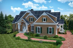 Home Plan - Traditional Exterior - Front Elevation Plan #30-345