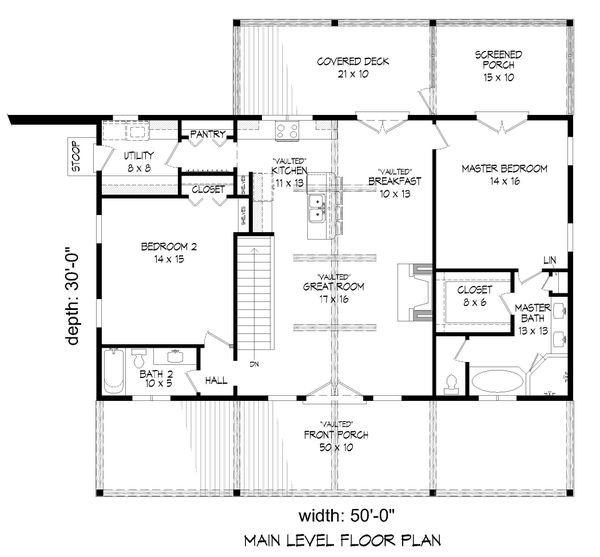 Home Plan - Country Floor Plan - Main Floor Plan #932-310