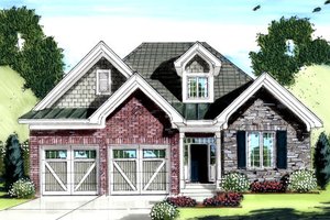 Craftsman Exterior - Front Elevation Plan #46-432