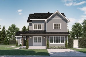 Exterior - Front Elevation 3 for Farmhouse House Plan #23-2771 - 3 bed, 2.5 bath