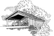 Traditional Style House Plan - 0 Beds 0 Baths 1104 Sq/Ft Plan #124-799 