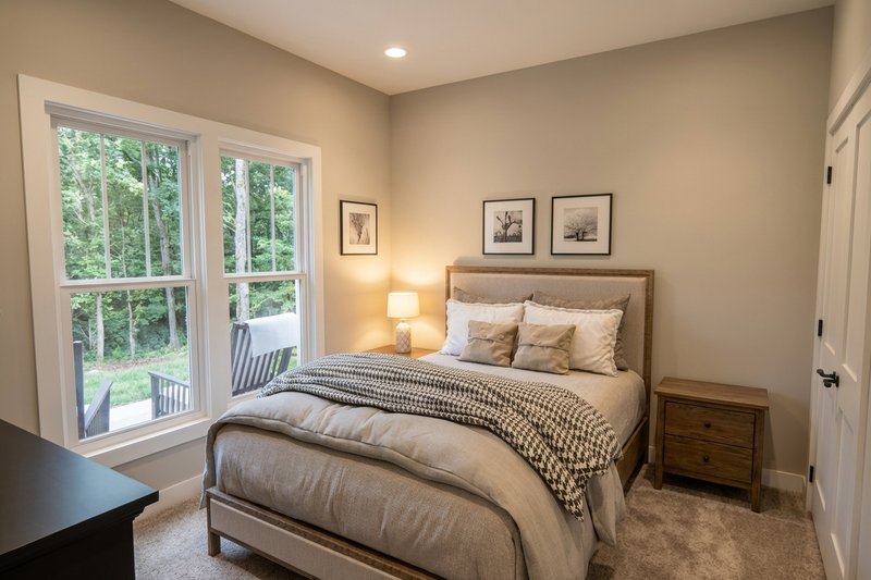 Home Plan - Interior - Bedroom for Craftsman House Plan #51-1530 - 3 bed, 2 bath