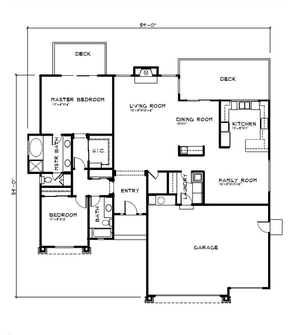 Dream House Plan - Country Floor Plan - Main Floor Plan #515-69