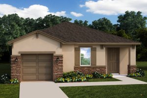 Exterior - Front Elevation for Traditional House Plan #1058-243 - 3 bed, 2 bath