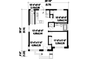 Contemporary Style House Plan - 2 Beds 1 Baths 821 Sq/Ft Plan #25-4407 