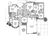 European Style House Plan - 4 Beds 3.5 Baths 3012 Sq/Ft Plan #310-494 