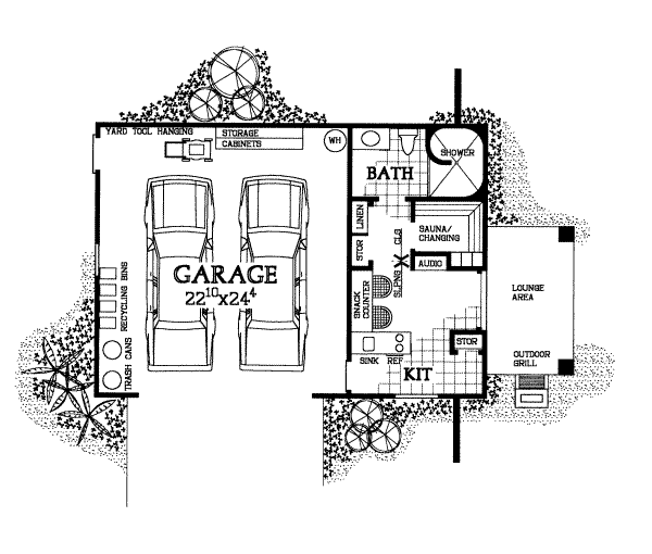 Dream House Plan - Mediterranean Floor Plan - Main Floor Plan #72-273