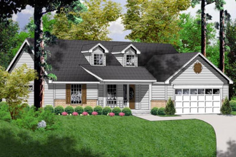 Dream House Plan - Traditional Exterior - Front Elevation Plan #40-237