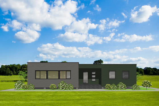 Photo 4 for Modern House Plan #549-12 - 4 bed, 2 bath