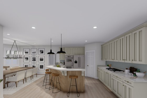 Interior - Kitchen 1 for Traditional House Plan #1060-107 - 3 bed, 2.5 bath
