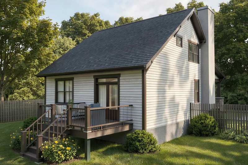 House Blueprint - Exterior - Front Elevation 3 for Bungalow House Plan #79-375 - 3 bed, 2.5 bath