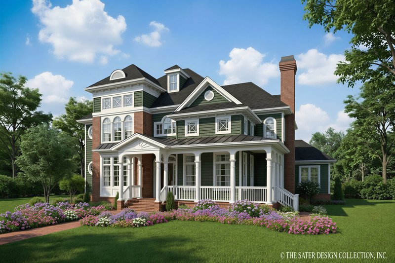 Home Plan - Exterior - Front Elevation 2 for Victorian House Plan #930-200 - 3 bed, 3.5 bath