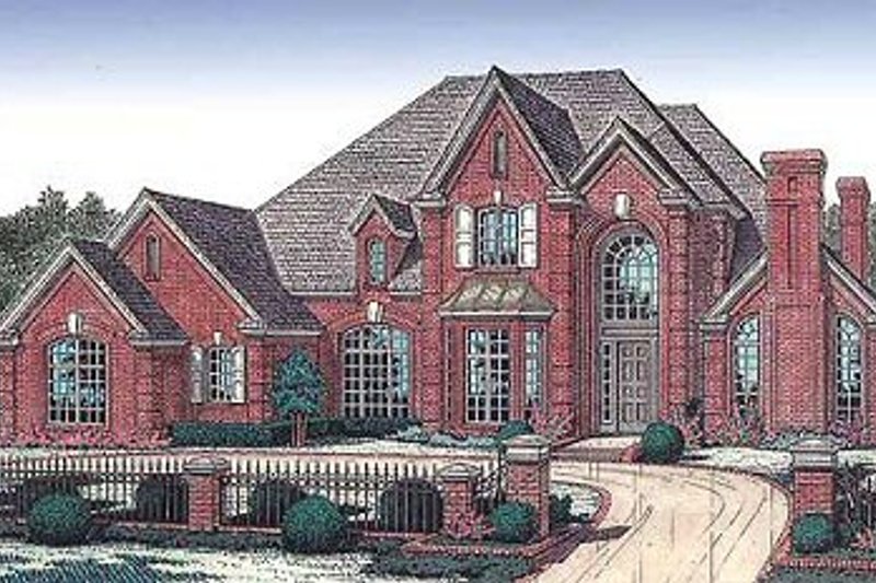 Dream House Plan - European Exterior - Front Elevation Plan #310-601