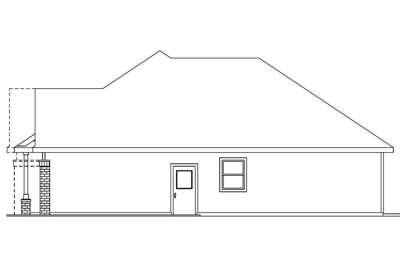 Home Plan - Exterior - Other Elevation 1 for Traditional House Plan #124-558 - 3 bed, 2 bath