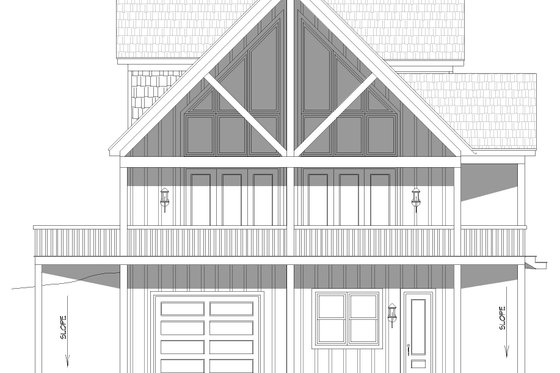 Exterior - Other Elevation for Country House Plan #932-896 - 3 bed, 2 bath