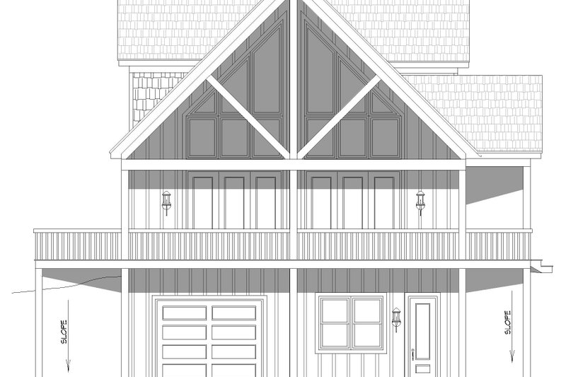 Home Plan - Exterior - Other Elevation for Country House Plan #932-896 - 3 bed, 2 bath