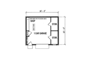 European Style House Plan - 0 Beds 0 Baths 572 Sq/Ft Plan #45-262 