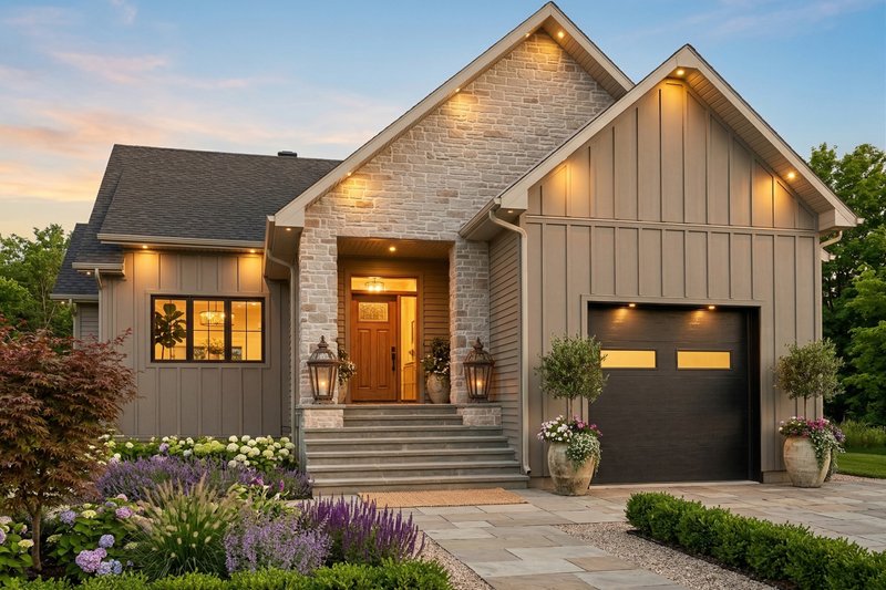 Architectural House Design - Exterior - Front Elevation 2 for Farmhouse House Plan #23-2854 - 2 bed, 1 bath