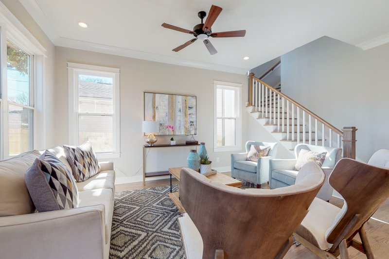 Dream House Plan - Interior - Family Room 1 for Farmhouse House Plan #1085-9 - 4 bed, 3 bath