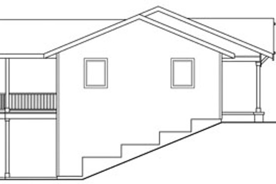 Exterior - Other Elevation for Ranch House Plan #124-740 - 3 bed, 2.5 bath