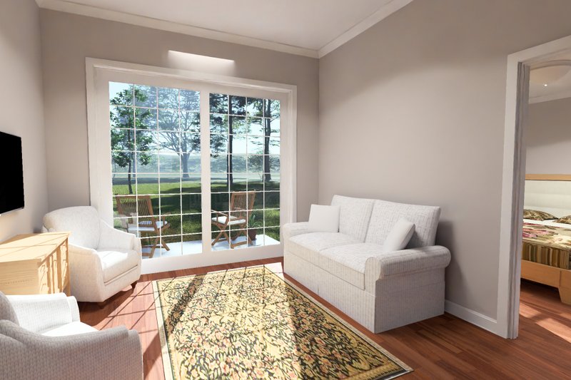Architectural House Design - Interior - Family Room 2 for Cottage House Plan #513-2471 - 2 bed, 2 bath