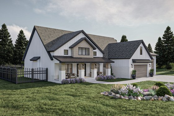 Exterior - Other Elevation for Modern House Plan #455-526 - 3 bed, 2 bath