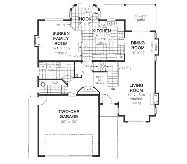 Traditional Floor Plan - Main Floor Plan #18-9323