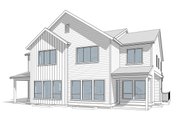 Farmhouse Style House Plan - 8 Beds 4 Baths 3869 Sq/Ft Plan #1114-29 Exterior 