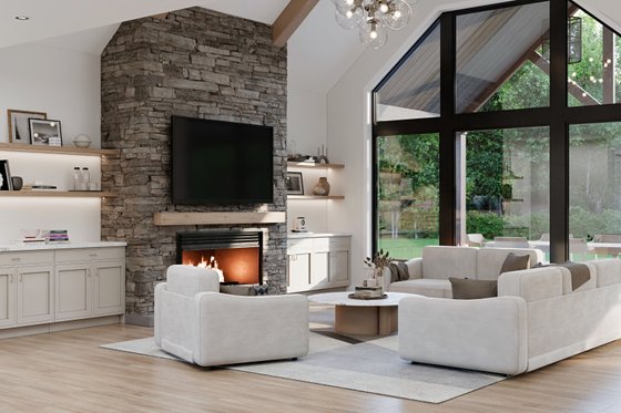 Interior - Family Room 2 for Country House Plan #1089-69 - 3 bed, 2.5 bath