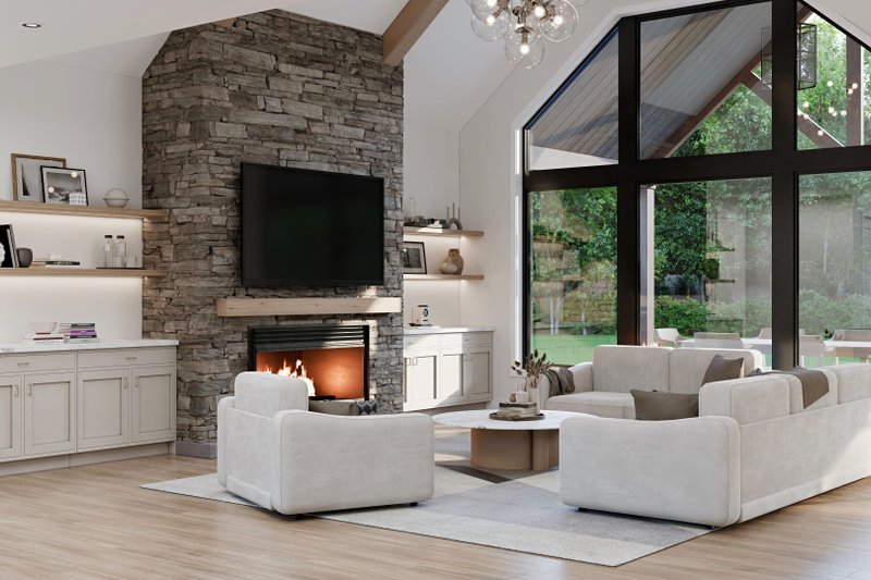 Dream House Plan - Interior - Family Room 2 for Country House Plan #1089-69 - 3 bed, 2.5 bath