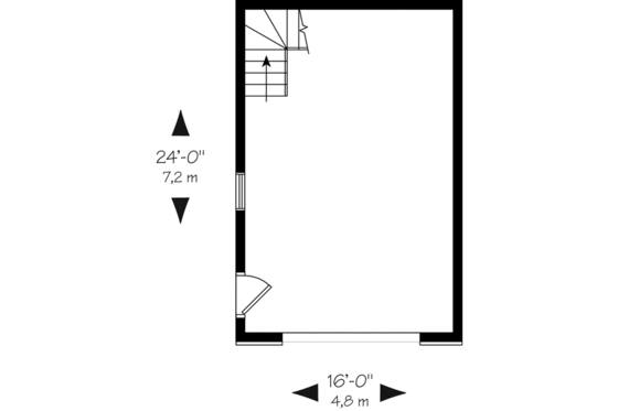 Floor Plan - Main Floor for European House Plan #23-426, 0 bath