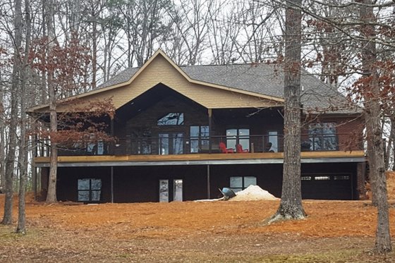 Exterior - Rear Elevation for European House Plan #927-15 - 4 bed, 3.5 bath