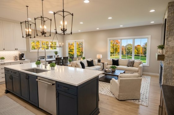 Interior - Kitchen for Modern House Plan #51-1516 - 3 bed, 2.5 bath