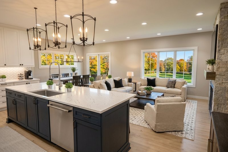 Architectural House Design - Interior - Kitchen for Modern House Plan #51-1516 - 3 bed, 2.5 bath
