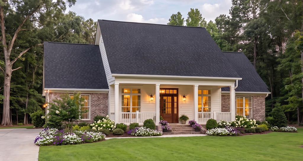 Exterior - Front Elevation 2 for Farmhouse House Plan #406-290 - 4 bed, 2.5 bath
