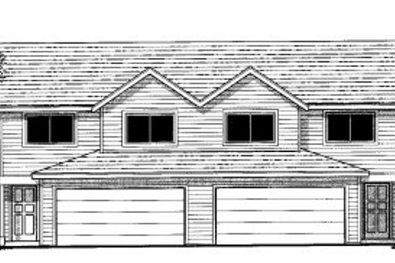 Exterior - Front Elevation for Traditional House Plan #303-412 - 3 bed, 2.5 bath