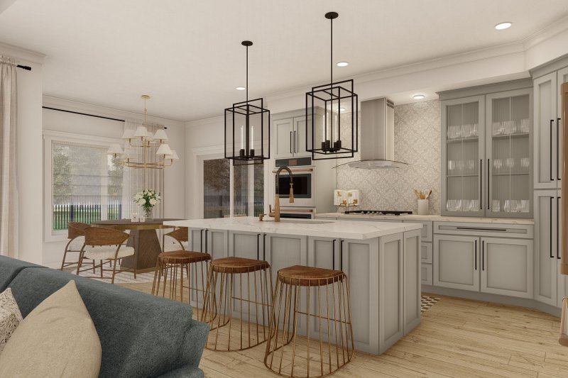 Architectural House Design - Interior - Kitchen 1 for Cottage House Plan #455-116 - 2 bed, 2.5 bath