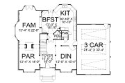 Colonial Style House Plan - 4 Beds 3.5 Baths 3456 Sq/Ft Plan #119-264 